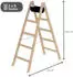 Proregal Sprossen- Holz 2x5 Sprossen beige Massivholz PR_RMG23-06