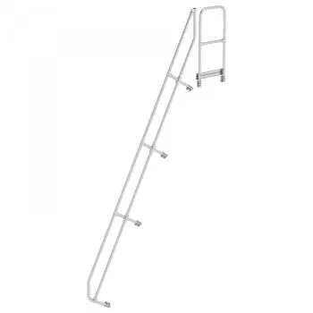 Munk Handlauf Aluminium f&uuml;r Treppe 60&deg; Stufenzahl 15 Stufentiefe 225mm (Zubeh&ouml;r & Ersatzteile f&uuml;r ) (600595)