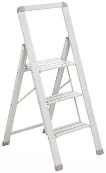 Sch&ouml;ner Wohnen JOLIE Klapptrittleiter 3-stufig Aluminium, beige (34480804-0)