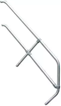 Euroline 511 Treppengel&auml;nder f&uuml;r Podesttreppe 45&deg;, 4 Stufen