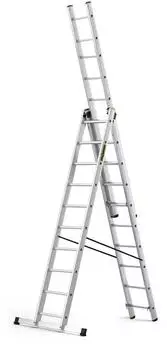 Drabest PRO Serie Mehrzweckleiter Aluminium 3-teilig 3x10 Stufen 150kg (DR-AL-DP-PRO-3X10-2K+H)