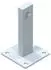 Zarges Fußplatte für Steigleiter, Stahl verzinkt, 120x120mm (43253)