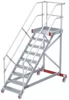Euroline 513 Wartungsb&uuml;hne 45&deg; 600mm Stufenbreite 9 Stufen Alu gerieft