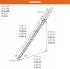 Facal S15/30 Regaleinhängeleiter ohne Traverse Aluminium S600 15 Stufen