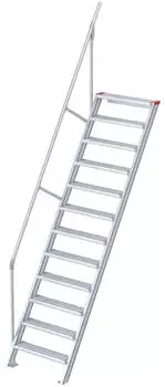 Euroline 510 Treppe 60&deg; 1000mm Stufenbreite 12 Stufen Alu gerieft (5106312)