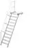 Euroline 511 Podesttreppe 60° 600mm Stufenbreite 11 Stufen Alu gerieft (5116111)