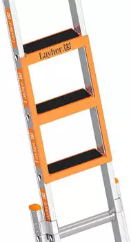 Layher Stufen Holm Set 76 mm 3 Stufen (1016763)