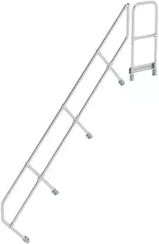 Munk Handlauf Aluminium f&uuml;r Treppe 45&deg; Stufenanzahl 11 Stufentiefe 225mm (Zubeh&ouml;r & Ersatzteile f&uuml;r ) (600511)