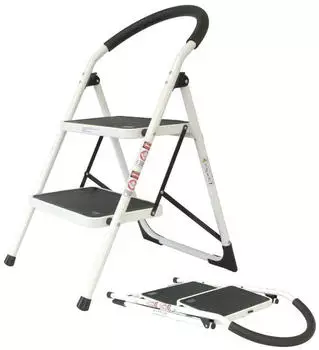 Lemodo Klapptritt 2 Stufen Stahl Anti-Rutsch bis 150kg (NA148)