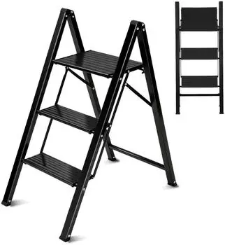 Sekey Klappleiter 3 Stufen Aluminium klappbar bis 150kg (ML11)