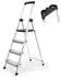 Sekey Trittleiter 4 Stufen 140cm, klappbar, Aluminium, bis 150kg, TÜV EN131-2 (ML12)