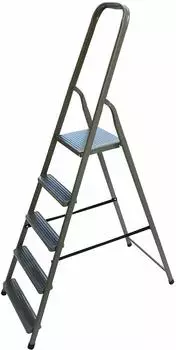 VaGo Klappleiter 5 Stufen Stahl (SL-105_dv)