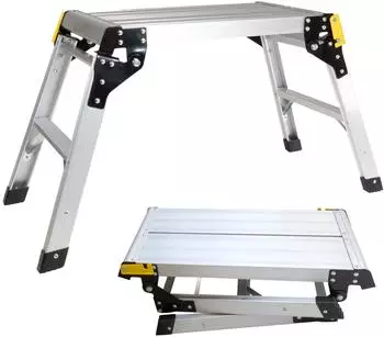 Lemodo Arbeitsplattform 2 Stufen 50cm hoch, 150kg, Antirutsch-Oberfl&auml;che (NA205)