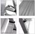 Proregal Apollo Stufenstehleiter beidseitig begehbar 2x3 Stufen Aluminium 150kg (PR_RSE2-01)