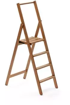 ARIT Kimora Klappleiter Holz 4 Stufen, Kirschholz (Arredamenti Italia_180/4-CW)