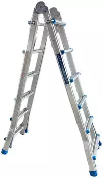VaGo Mehrzweckleiter Aluminium 4x6 Sprossen (AL-XT-406_pv)