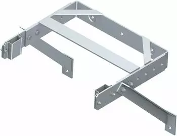 Zarges Wandhalter U-B&uuml;gel verstellbar 400-600mm, Edelstahl (44260)