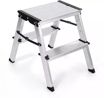 Sekey Klappleiter 2 Stufen, Aluminium, rutschfest, 150kg (ML1)