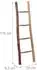 Relaxdays Dekoleiter 4 Sprossen, Holz, hellbraun (35x116x4.5cm)