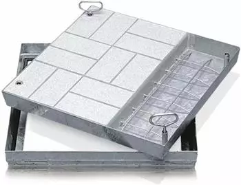 Zarges Schachtabdeckung Stahl verzinkt 635x635mm (47034)
