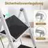 Sekey ML6 Klappleiter 2/3 Stufen, Stahl, rutschfest, bis 150kg (ML6)
