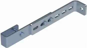 Zarges Wandhalter f&uuml;r Schachtleitern, verstellbar 150-300mm, Edelstahl V4A (47305)