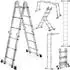 TecTake Mehrzweckleiter 6in1 klappbar, Aluminium, 13 Sprossen (406426)