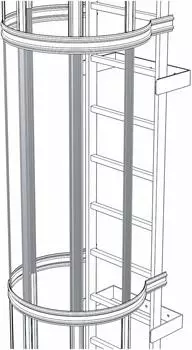 Zarges R&uuml;ckenschutzstrebe 1400mm, Stahl verzinkt (43245)