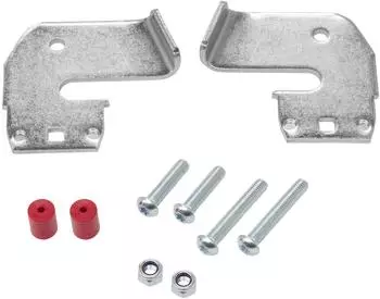 Hymer Ersatzteilset Gelenkplatten für Mehrzweckleitern, Holmgröße 60x24mm, 2 Stück (0054971)