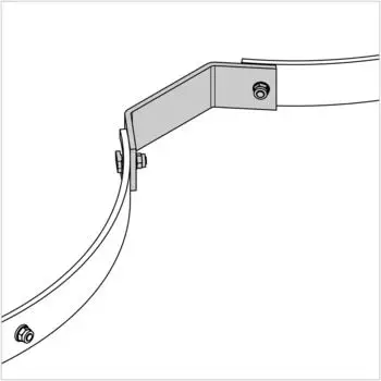 Hymer Steigleiter Verbindung für Doppelring, Aluminium (0053332)