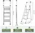 Trutzholm Alu-Trittleiter 4-stufig klappbar mit Handlauf 150kg (73828)