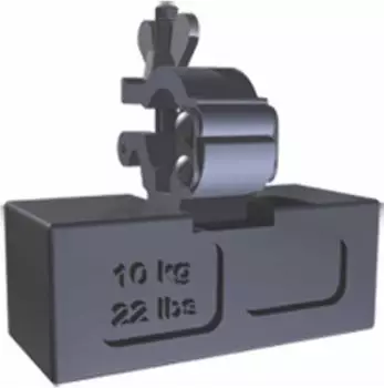 Zarges Ballastgewicht 10kg, Stahl, gelb (42912)