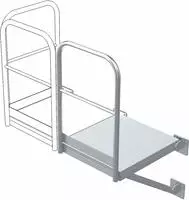 Zarges Erweiterungspodest f&uuml;r Steigleiter 500x860mm Edelstahl