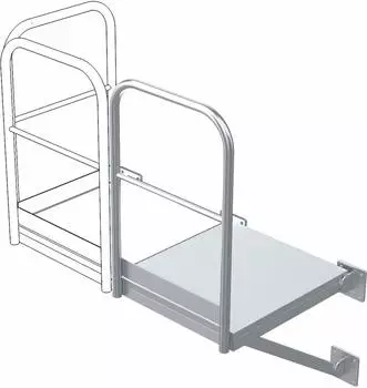 Zarges Erweiterungspodest Edelstahl V4A 500x860mm (44272)