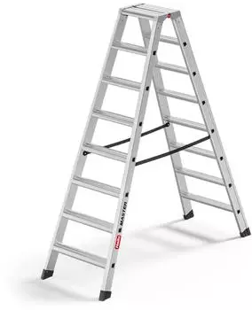 Hailo Master D100 Aluminium-Doppelstufenleiter 2x8 Stufen (10000115)