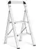 LuxusKollektion Trittleiter Aluminium 2 Stufen, klappbar, mit Handlauf, 150kg