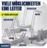 Masko Mehrzweckleiter 6in1 Aluminium 4x3 Sprossen, 360cm, 150kg (6in1)