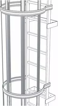 Zarges R&uuml;ckenschutzstrebe Edelstahl 1400mm (44245)