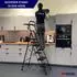 Proregal Profi-Trittleiter klappbar, 5 Stufen, Handlauf, Werkzeugablage, 150kg, schwarz (PR_RSM2-03)