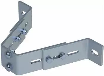 Zarges Wandhalter Edelstahl V4A, verstellbar 120-180mm (47558)