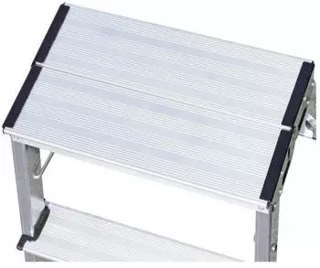 Krause Doppel-Klapptritt, Aluminium, max. Arbeitshöhe 2,45m (130037CO)