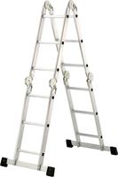 Hailo 7412-037, Hailo M60 ProfiStep combi Alu-Universalleiter mit 4 x 3 Sprossen,