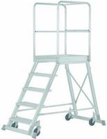 Podesttreppe Fahrbar, Einseitig Begehbar, 4 Stufen, Standh&ouml;he 0,97 M - Hymer