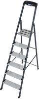 KRAUSE Stehleiter "Securo" Alu eloxiert, 1x6 Stufen, Arbeitsh&ouml;he ca. 330 cm