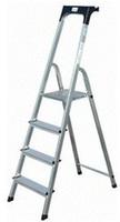 KRAUSE Stehleiter "Safety" Aluminium, 1x5 Stufen, Arbeitsh&ouml;he ca. 305 cm