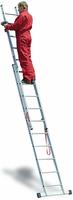 Euroline Alu-Mehrzweckleiter 2-teilig, Sprossenanzahl 2 x 8, 410 / 245 cm