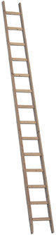 Layher Bau-Holzanlegeleiter 1036 17 Sprossen