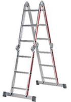Vielzweckleiter Alu.Sprossen 4x4 geklappt H1200xB810xT300mm HYMER