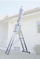 Alu-Mehrzweckleiter 3x11 Sprossen,nivello