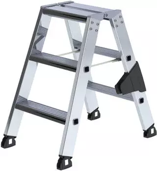 G&uuml;nzburger Steigtechnik Alu-Stehleiter 2x3 Stufen (42206)